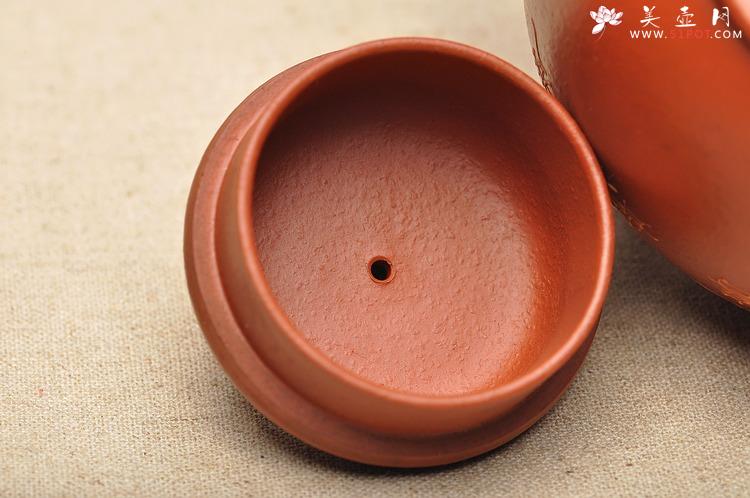 紫砂壶图片：老朱泥难得大品 全手摹古 圆润大方 全手宫灯 孤品 - 美壶网