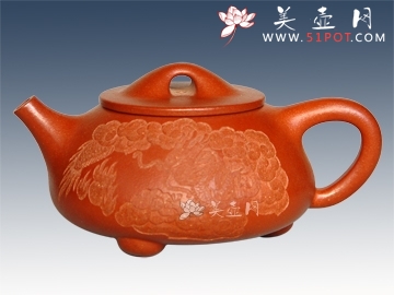 紫砂壶图片：云龙石瓢 - 美壶网