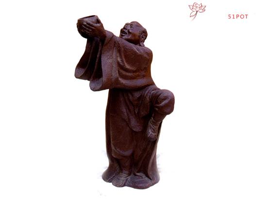 紫砂壶图片：举钵罗汉  作者：高级工艺师吴克强 - 美壶网