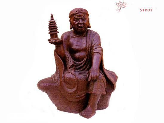 紫砂壶图片：托塔罗汉作者：高级工艺师吴克强 - 美壶网