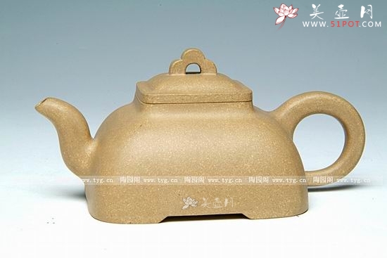 紫砂壶图片：调整大小 调整大小 孤菱壶 - 美壶网