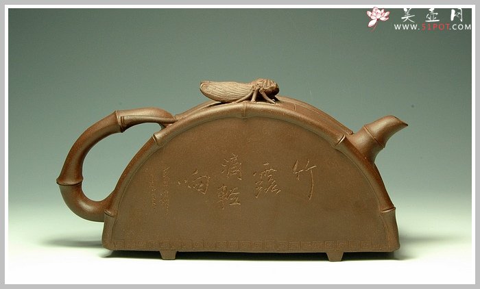 紫砂壶图片：半月知足 - 美壶网