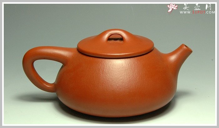 紫砂壶图片：朱泥石瓢 - 美壶网