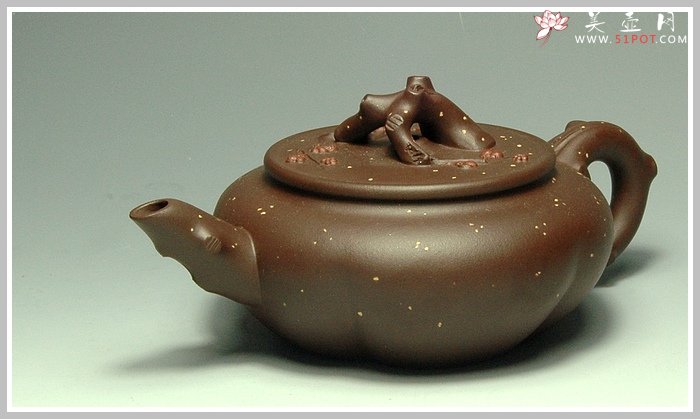 紫砂壶图片：铁骨寒梅 - 美壶网