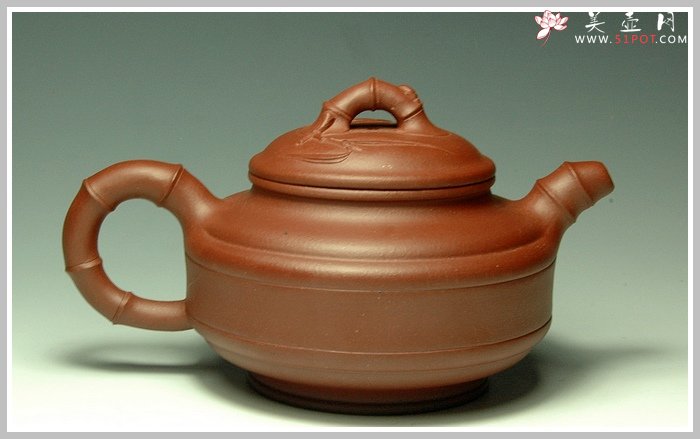 紫砂壶图片：双线竹古 - 美壶网