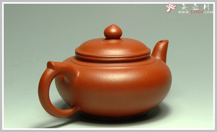 紫砂壶图片：朱泥小笑樱 - 美壶网