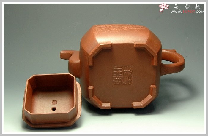 紫砂壶图片：全手八方福壶 - 美壶网