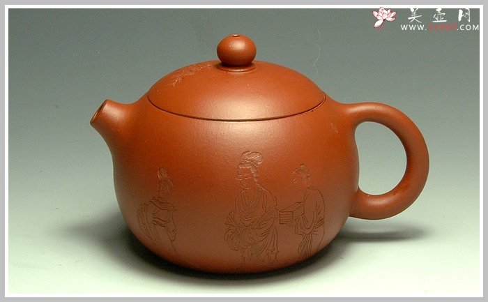 紫砂壶图片：朱泥西施 - 美壶网