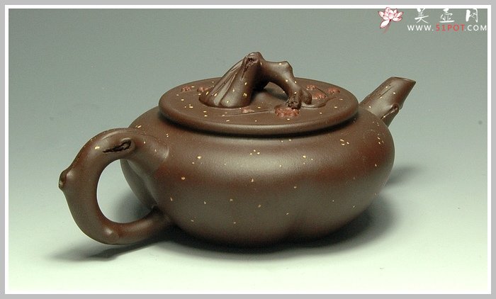 紫砂壶图片：铁骨寒梅 - 美壶网