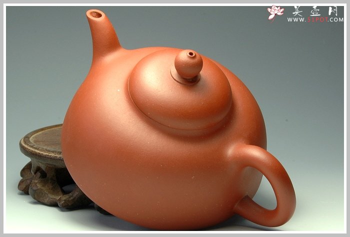 紫砂壶图片：红泥半月 - 美壶网
