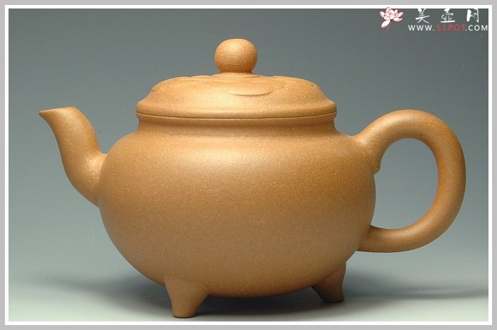 紫砂壶图片：老段泥大彬如意 - 美壶网