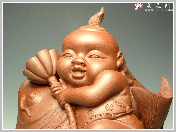 紫砂壶图片：连年有余 - 美壶网