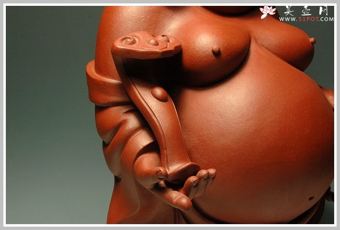 紫砂壶图片：如意弥勒 - 美壶网