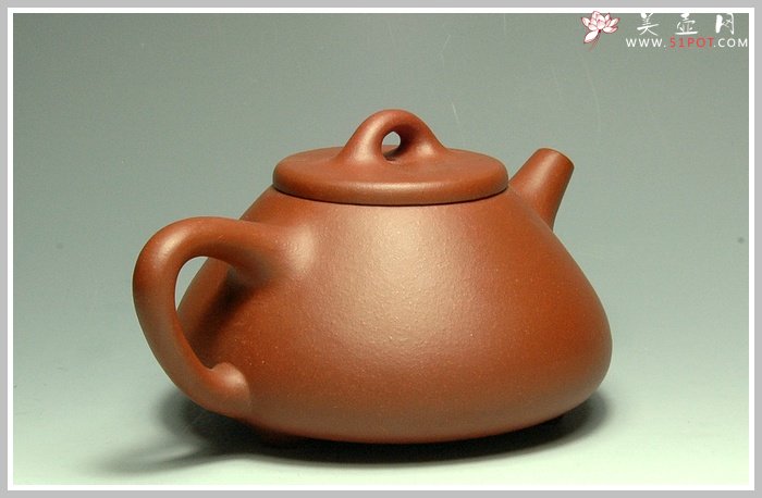 紫砂壶图片：清水泥小石瓢 - 美壶网