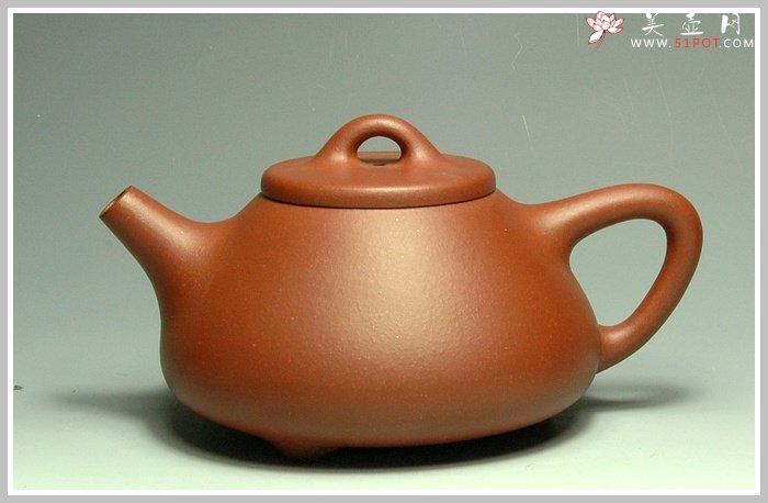 紫砂壶图片：清水泥小石瓢 - 美壶网
