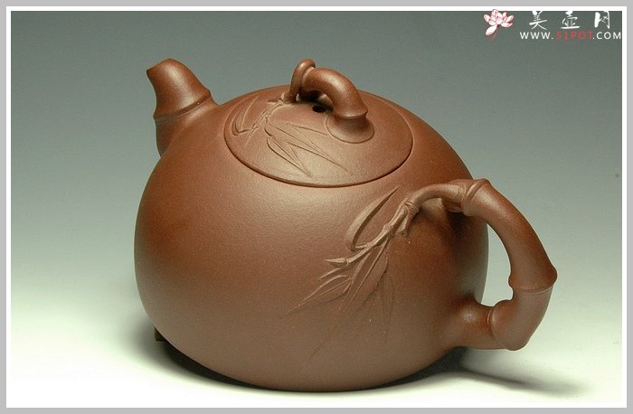 紫砂壶图片：半月竹 - 美壶网