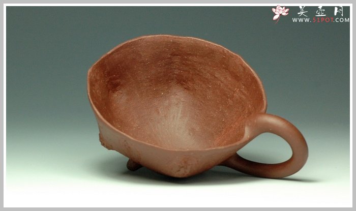 紫砂壶图片：全手花塑品茗杯 精品 - 美壶网