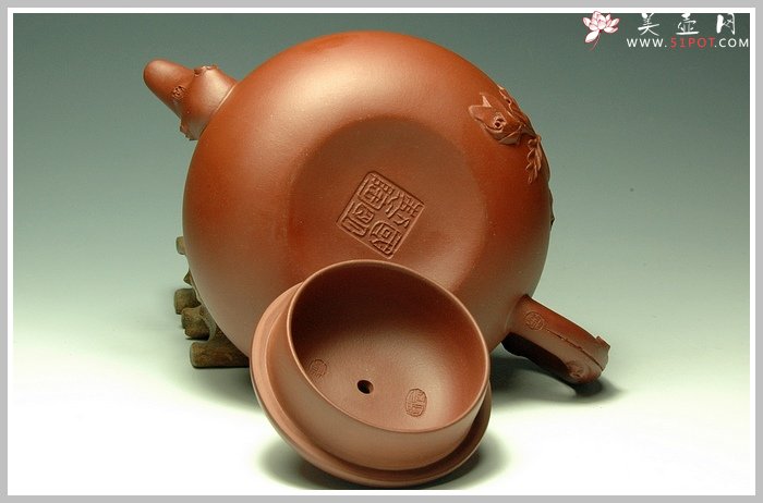 紫砂壶图片：牡丹 - 美壶网