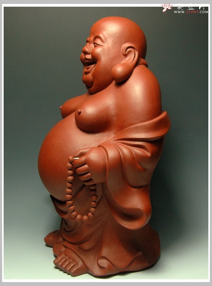 紫砂壶图片：如意弥勒 - 美壶网