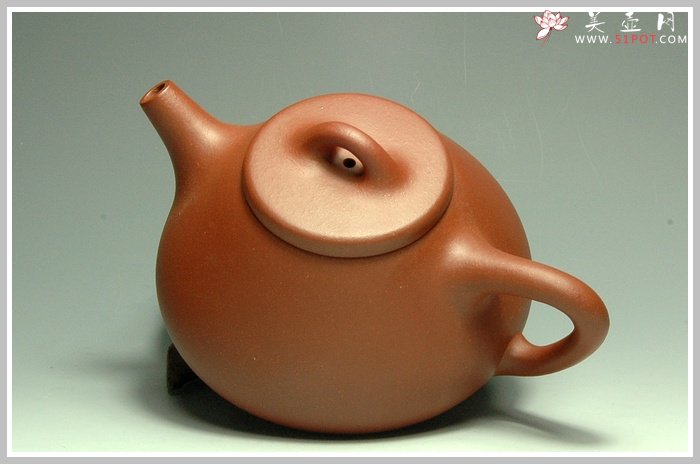 紫砂壶图片：清水泥小石瓢 - 美壶网