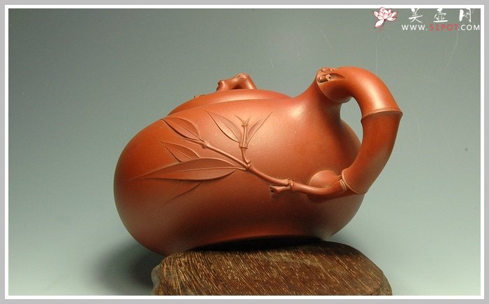 紫砂壶图片：祝寿 精品花货 - 美壶网