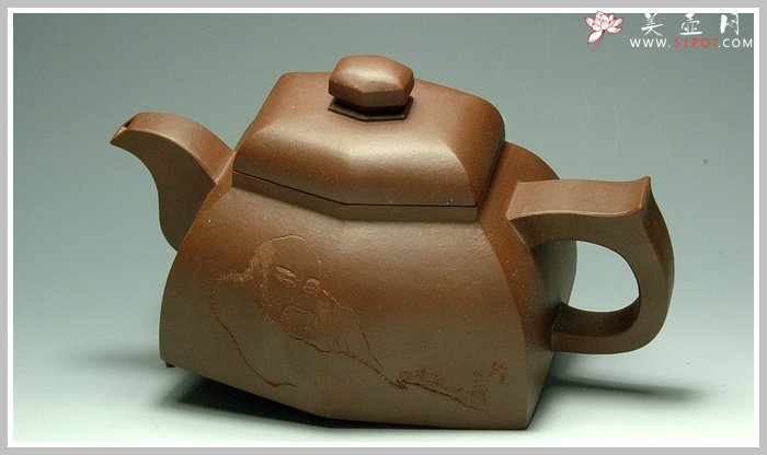 紫砂壶图片：扁六方 - 美壶网