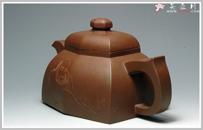 紫砂壶图片：扁六方 - 美壶网