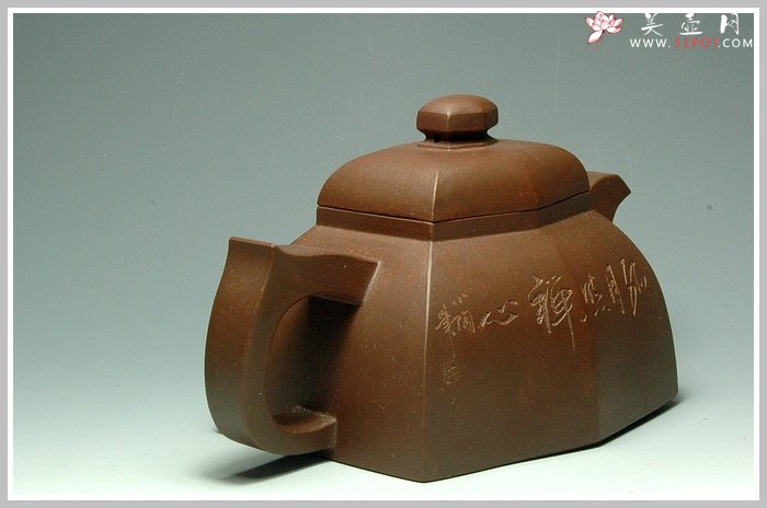 紫砂壶图片：扁六方 - 美壶网