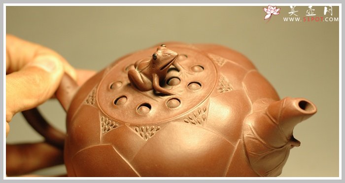 紫砂壶图片：青蛙莲子 - 美壶网