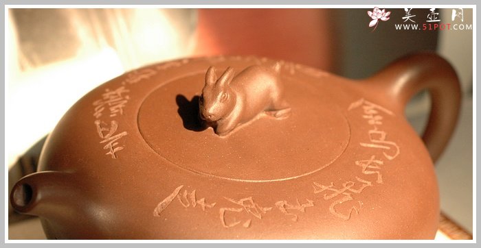 紫砂壶图片：旺兔吉祥壶 - 美壶网