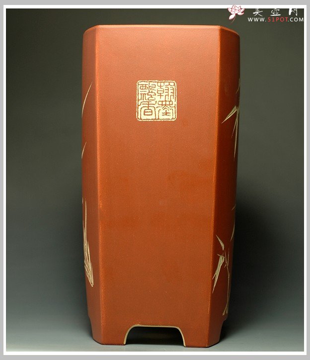 紫砂壶图片：长四方花盆1 - 美壶网