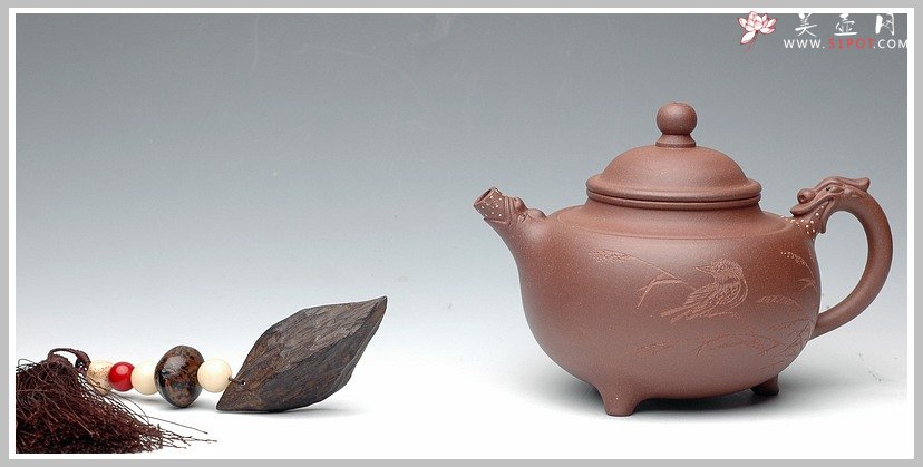 紫砂壶图片：紫泥龙珠 - 美壶网