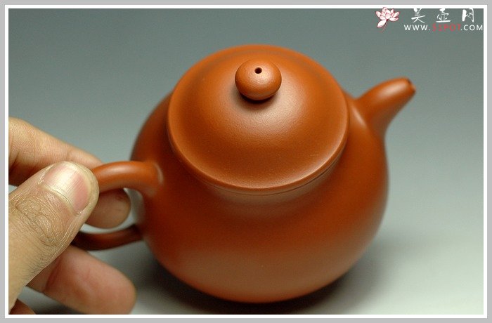 紫砂壶图片：小煤窑朱泥之小潘壶 - 美壶网