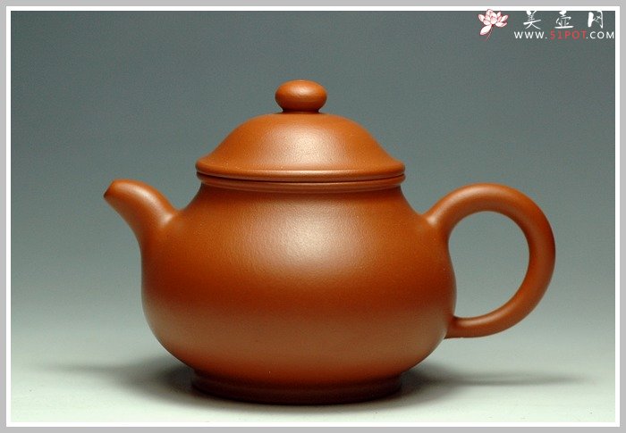 紫砂壶图片：小煤窑朱泥之小潘壶 - 美壶网