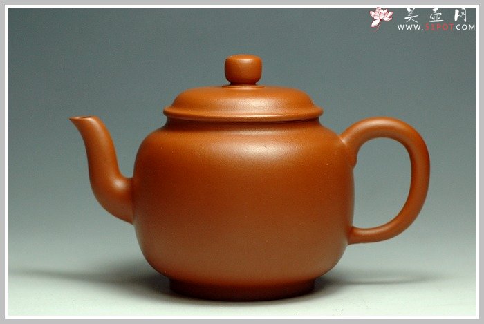 紫砂壶图片：小煤窑朱泥之宫灯 - 美壶网