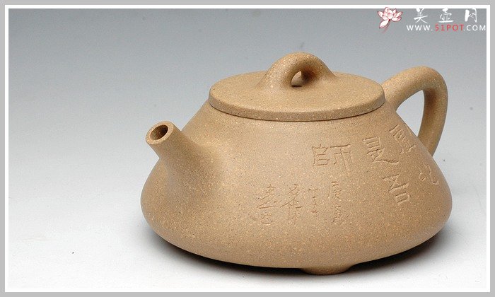 紫砂壶图片：全手段泥子冶石瓢 - 美壶网