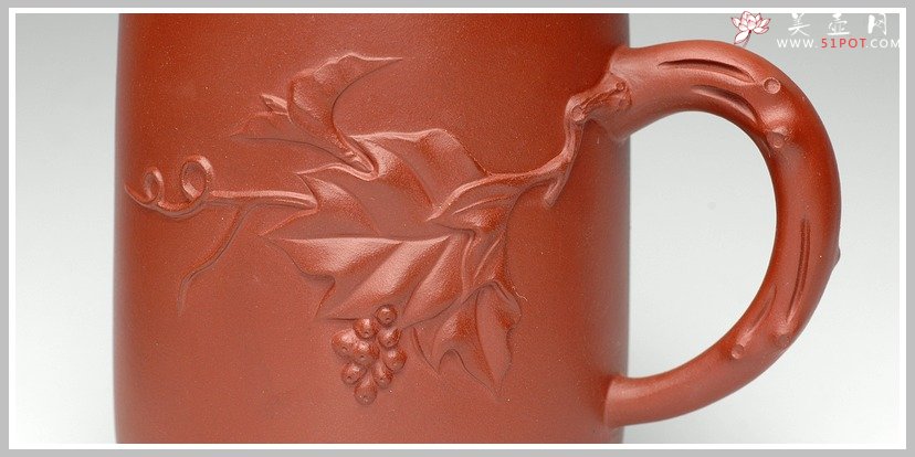 紫砂壶图片：松鼠葡萄杯 - 美壶网