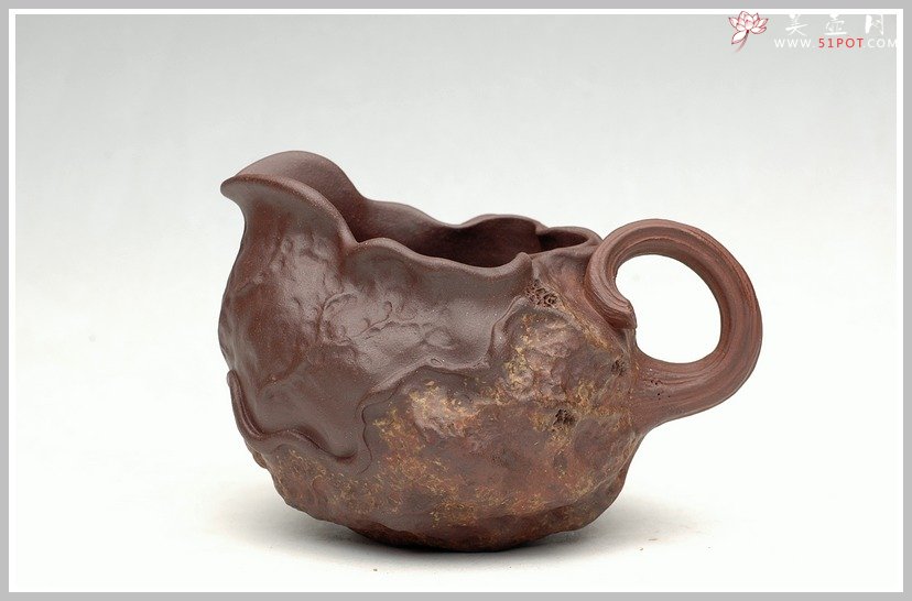 紫砂壶图片：刘景-荷叶公道杯 - 美壶网