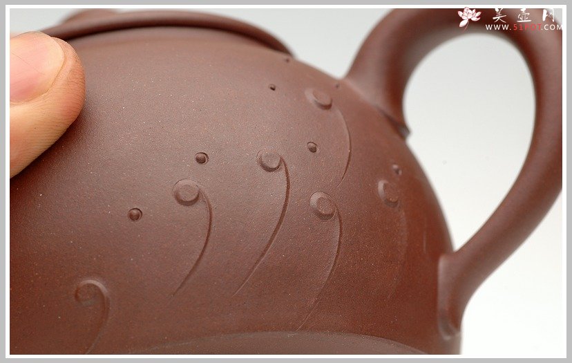紫砂壶图片： 全手力作浪花 - 美壶网