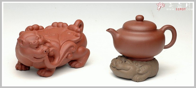 紫砂壶图片：金蟾托盖 - 美壶网