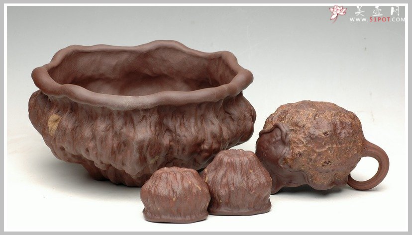 紫砂壶图片：刘景-莲蓬水洗 - 美壶网