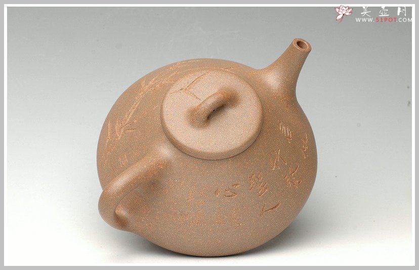 紫砂壶图片：霸气的全手子冶石瓢1 - 美壶网