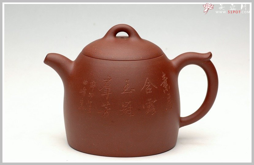 紫砂壶图片：全手稳.重之秦权 - 美壶网