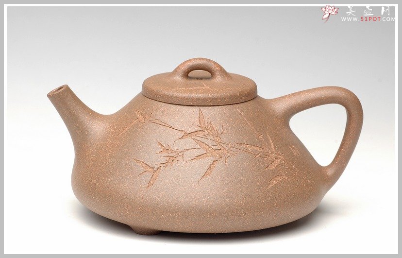 紫砂壶图片：霸气的全手子冶石瓢1 - 美壶网