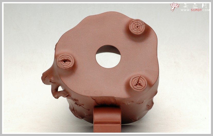 紫砂壶图片：全手梅桩花盆 - 美壶网