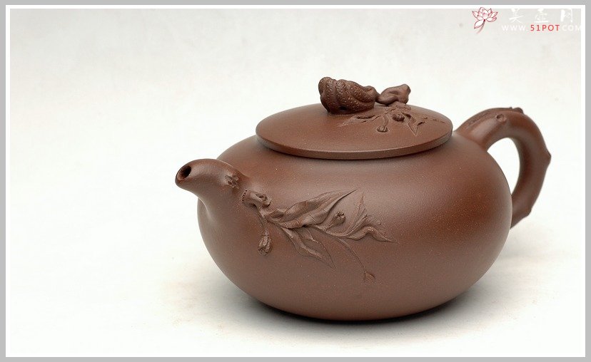 紫砂壶图片：薄胎精品花货-佛手 - 美壶网