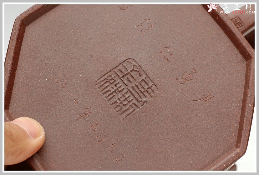 紫砂壶图片：全手大八方壶 - 美壶网