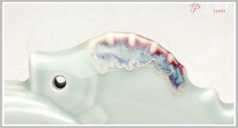 紫砂壶图片：宜兴青瓷-鱼乐文房杂件 - 美壶网