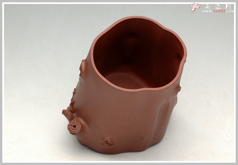 紫砂壶图片：全手梅桩花盆 - 美壶网