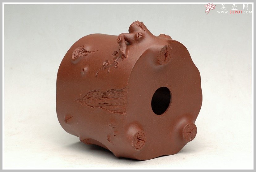 紫砂壶图片：全手梅桩花盆 - 美壶网